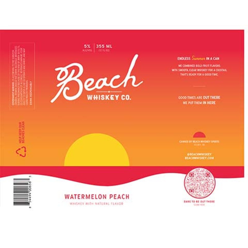 Beach Watermelon Peach 12OZ SINGLE CAN