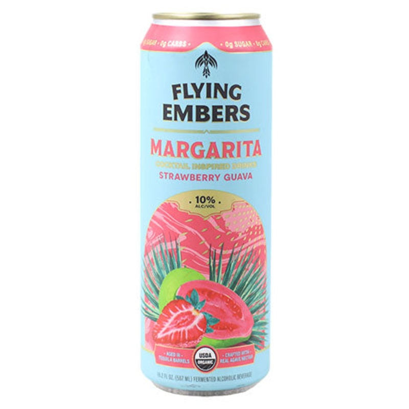 Flying Embers Margarita Strawberry Guava Cocktail 19.2OZ SINGLE CAN