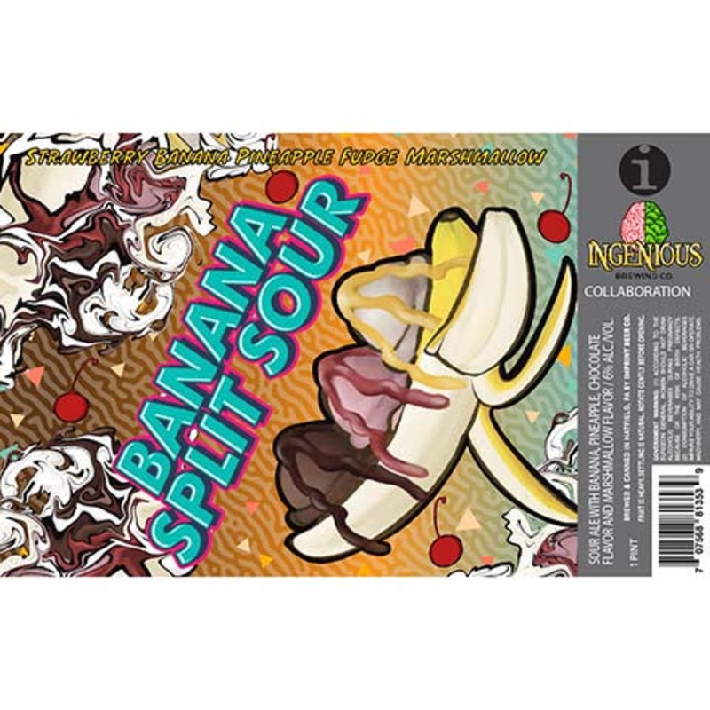 Imprint Beer Banana Split Sour Ale 16OZ SINGLE CAN