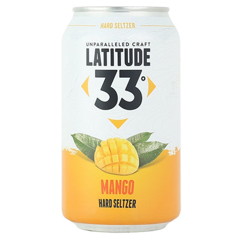 Latitude 33 Mango Hard Seltzer 12OZ SINGLE CAN