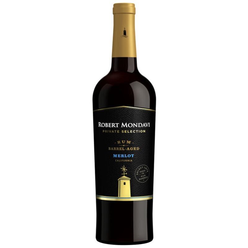ROBERT MONDAVI PRIVATE SELECTION MERLOT AGED IN RUM BARRELS MONTEREY COUNTY 750ML 750ML