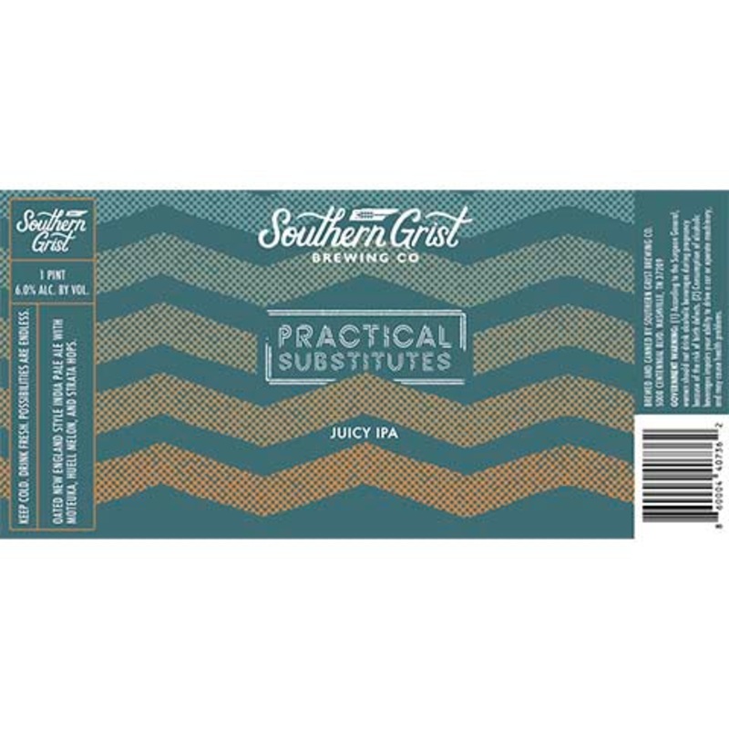Southern Grist Practical Substitutes Juicy IPA 16OZ SINGLE CAN