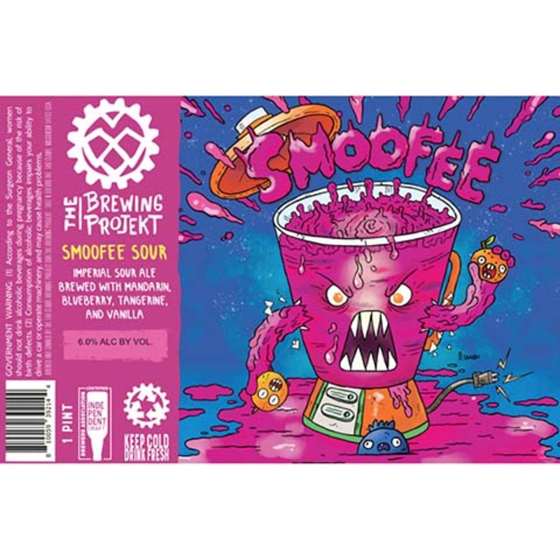 The Brewing Projekt Smoofee Imperial Sour (Mandarin, Blueberry, Tangerine, and Vanilla) 16OZ SINGLE CAN