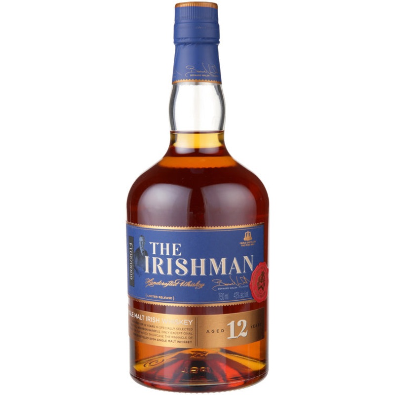 THE IRISHMAN SINGLE MALT IRISH WHISKEY LIMITED RELEASE 12 YR 86 750ML 750ML