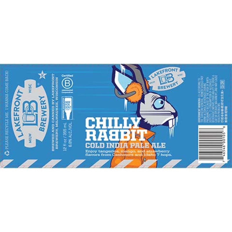 Lakefront Chilly Rabbit Cold IPA 12OZ SINGLE CAN