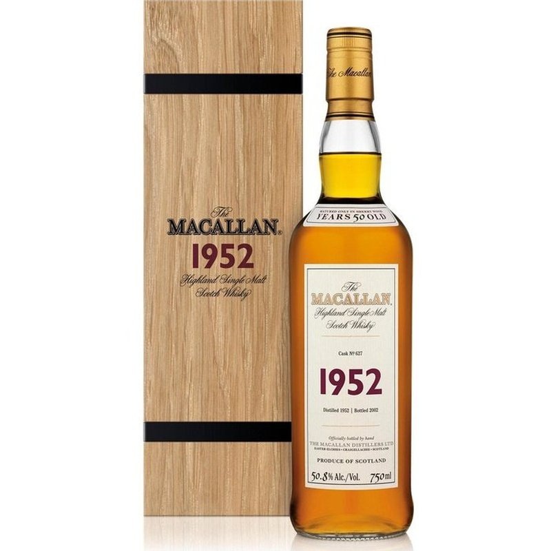 The Macallan 50 Year Old 1952 Cask No. 627 Fine & Rare Highland Single Malt Scotch Whisky 750ML BTL