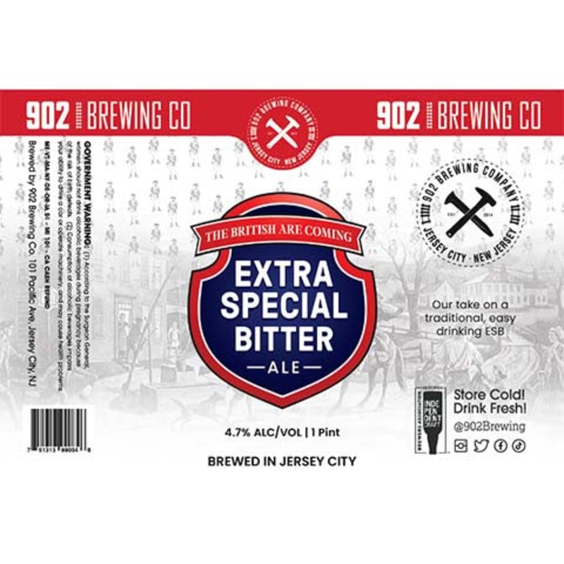 902 Brewing The British Are Coming Extra Special Bitter Ale 16OZ SINGLE CAN