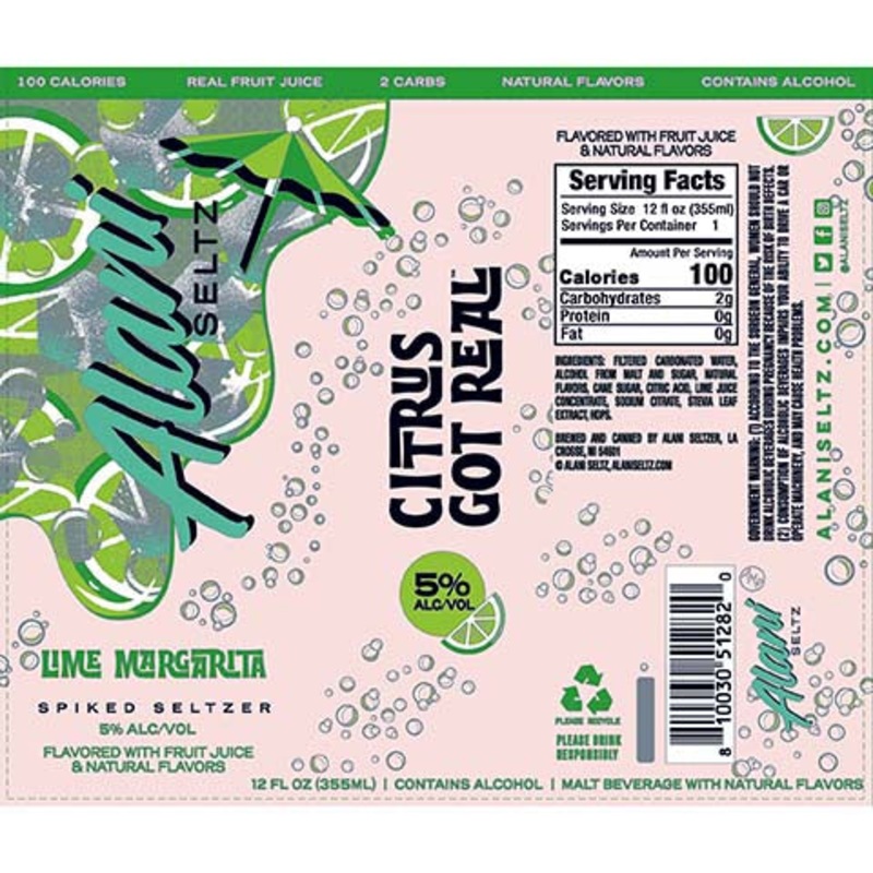 Alani Seltz Lime Margarita 12OZ SINGLE CAN