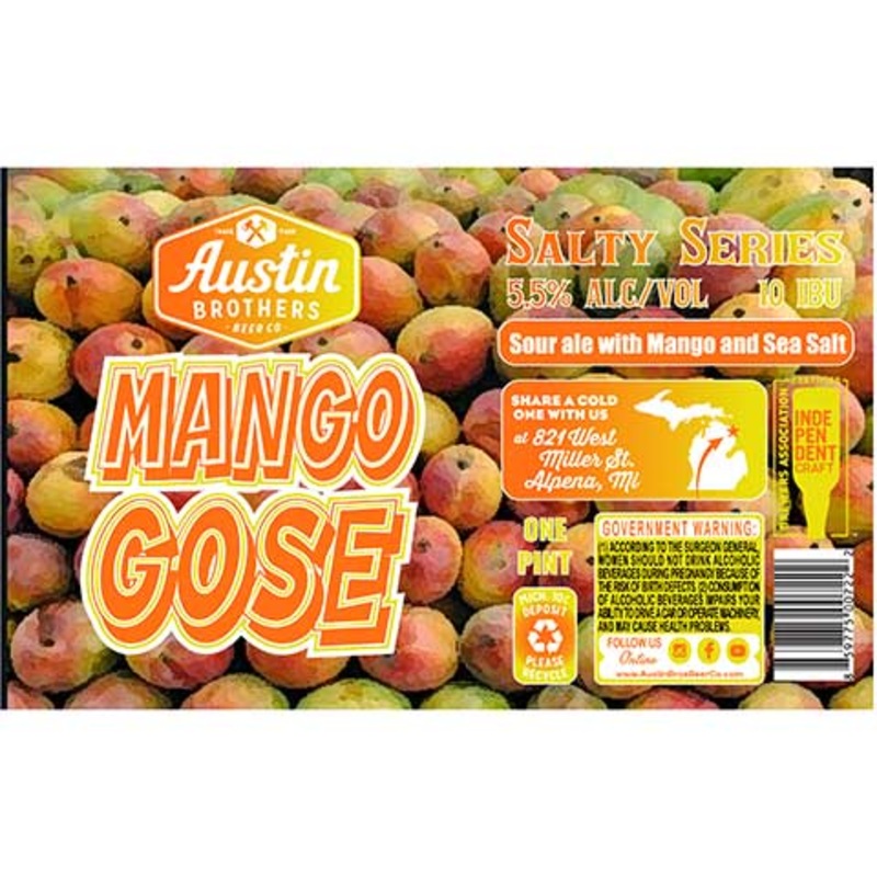 Austin Brothers Mango Gose 16OZ SINGLE CAN