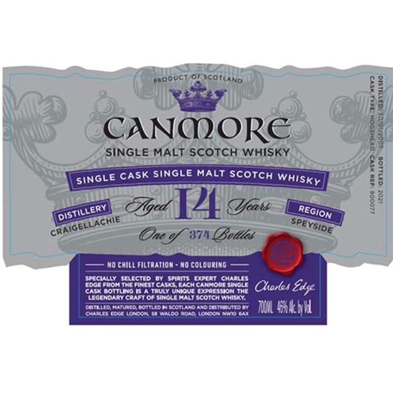 Canmore 14 Years Single Malt Scotch Whisky 700ML BTL