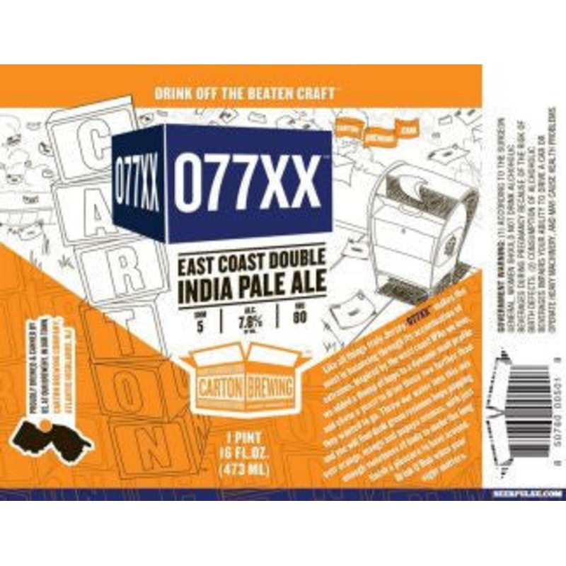Carton Brewing 077 Double IPA 4pk Cans