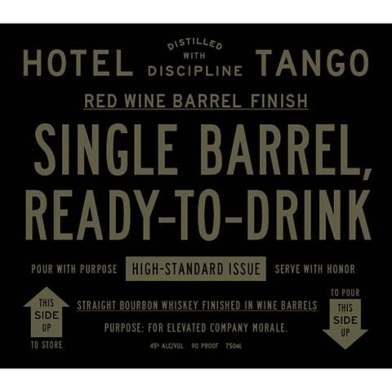 Hotel Tango Single Barrel Straight Bourbon Whiskey 750ML BTL