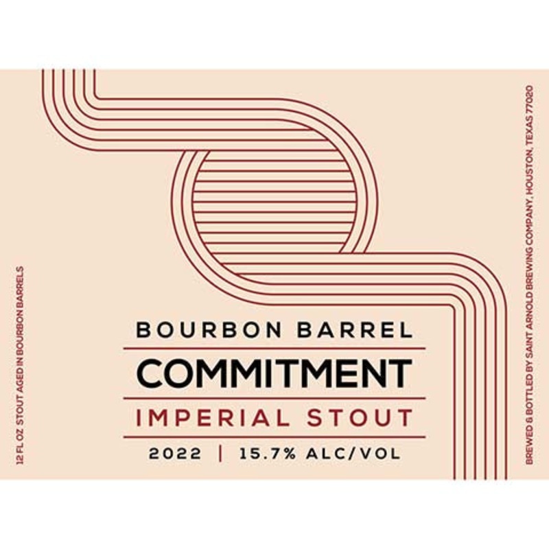 Saint Arnold Bourbon Barrel Commitment Imperial Stout 12OZ SINGLE BTL