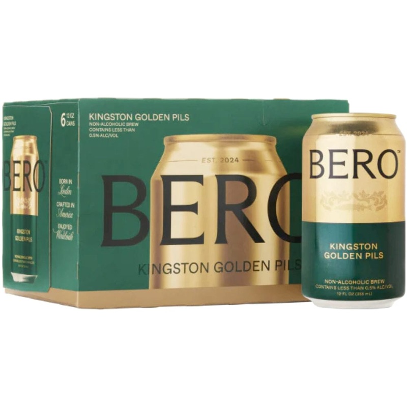 Bero Kingston Golden Pils 6pk By Tom Holland – Non-Alcoholic Beer