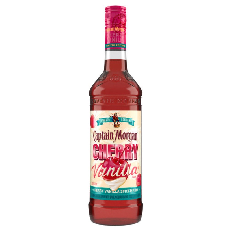 CAPTAIN MORGAN CHERRY VANILLA SPICED FLAVORED RUM LIMITED EDITION 60 750ML 750ML