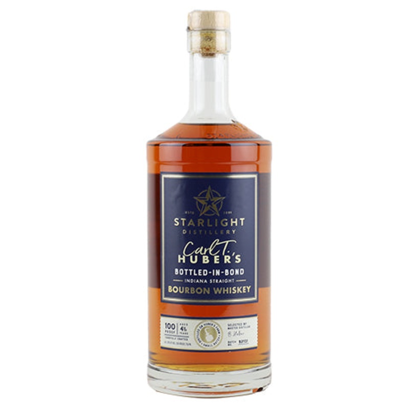 Huber’s Starlight Carl T. Bottle-In-Bond Bourbon Whiskey 750ML BTL