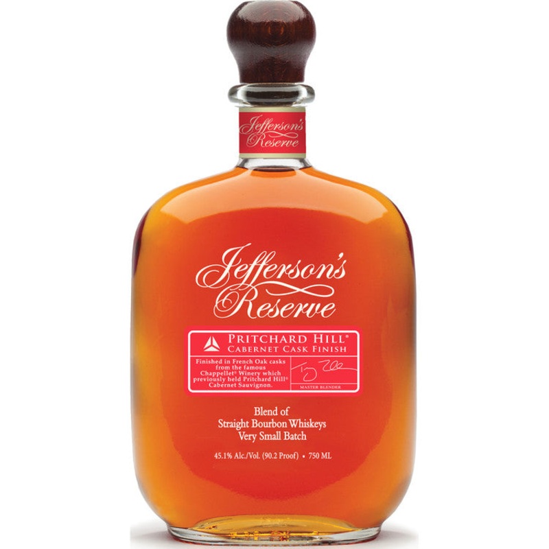 JEFFERSON’S STRAIGHT BOURBON RESERVE PRITCHARD HILL CABERNET CASK FINISH 90.2 750ML 750ML
