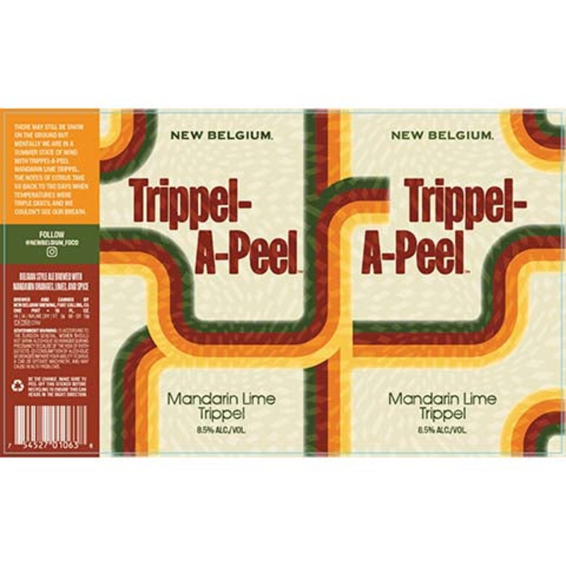 New Belgium Trippel-A-Peel Mandarin Lime Trippel 16OZ SINGLE CAN