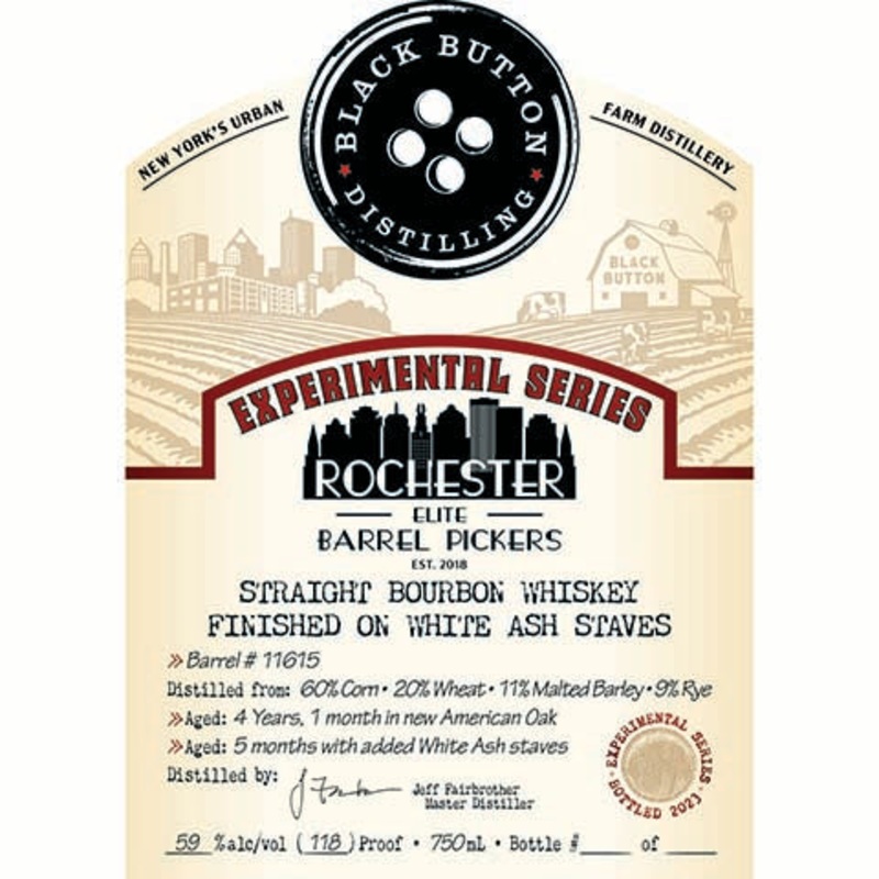 Black Button Experimental Series: Rochester Straight Bourbon Whiskey 750ML BTL