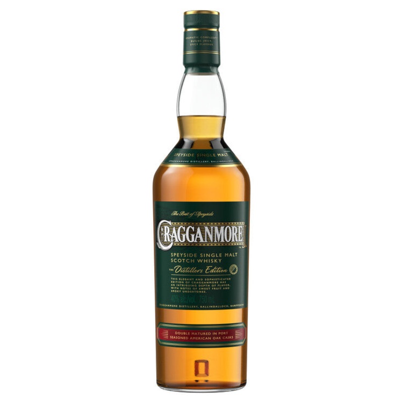 CRAGGANMORE SINGLE MALT SCOTCH THE DISTILLERS EDITION DOUBLE MATURED 2023 80 750ML 750ML