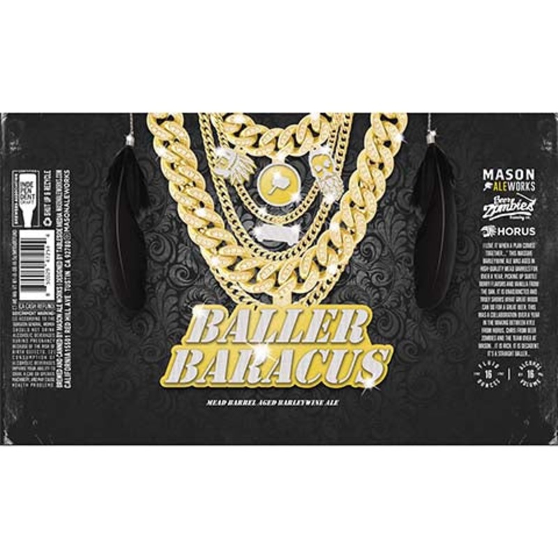 Mason Ale Works Baller Baracus Barleywine Ale 16OZ SINGLE CAN