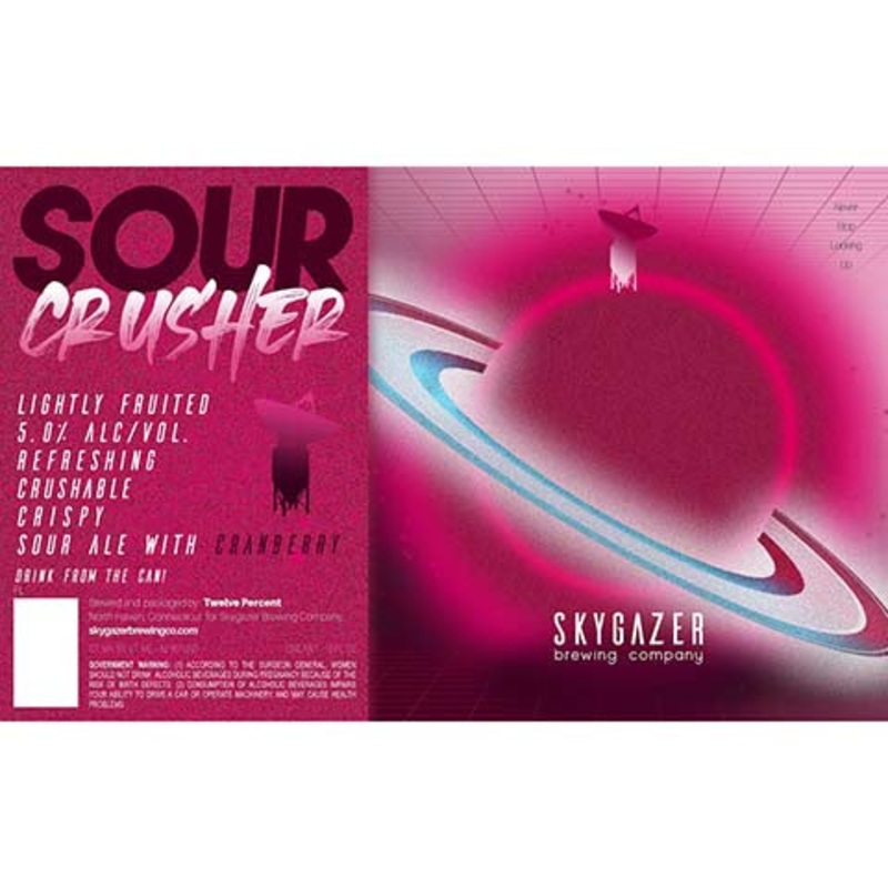 Skygazer Sour Crusher Cranberry Sour Ale 16OZ SINGLE CAN