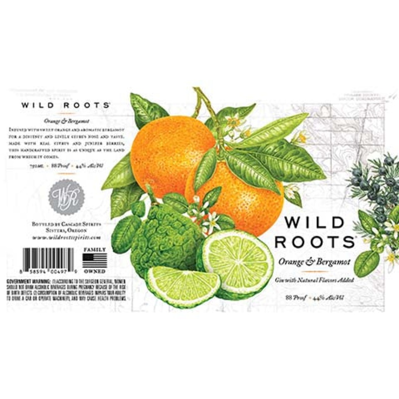 Wild Roots Orange & Bergamot Gin 750ML BTL