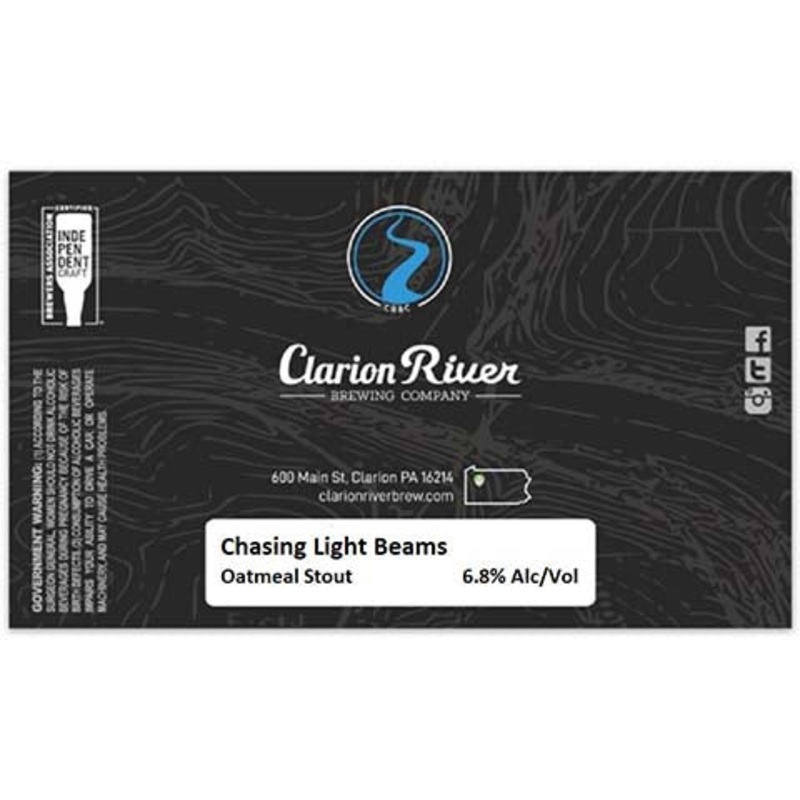 Clarion River Chasing Light Beams Oatmeal Stout 16OZ SINGLE CAN
