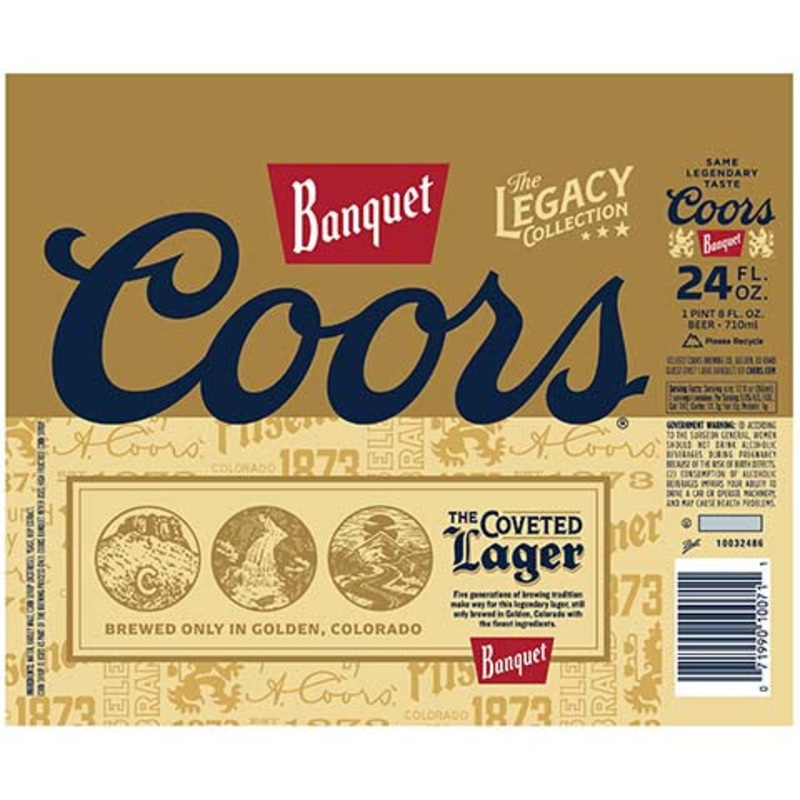 Coors Banquet The Coveted Lager 24OZ SINGLE BTL