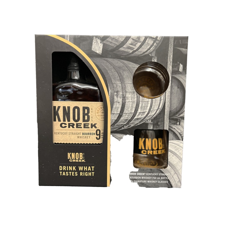 Knob Creek Bourbon Gift Set 750ML