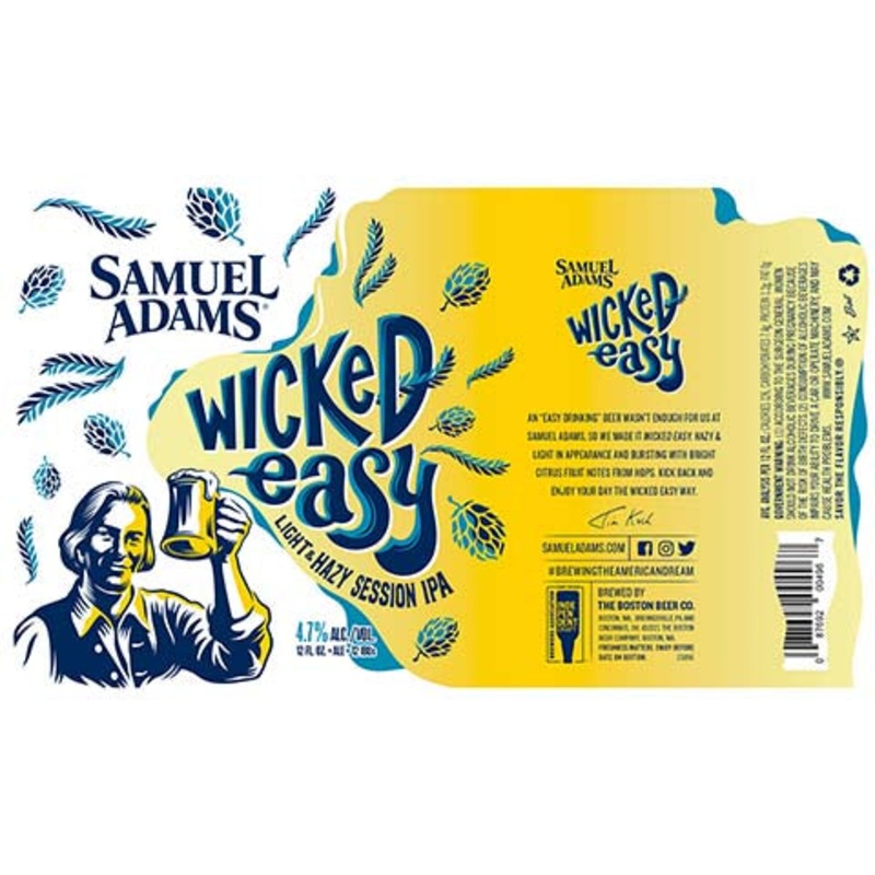 Samuel Adams Wicked Easy Light & Hazy Session IPA 12OZ SINGLE CAN