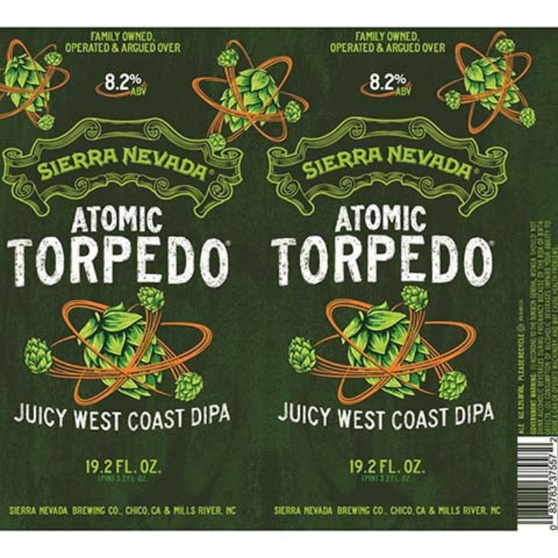 Sierra Nevada Atomic Torpedo DIPA 19.2OZ SINGLE BTL