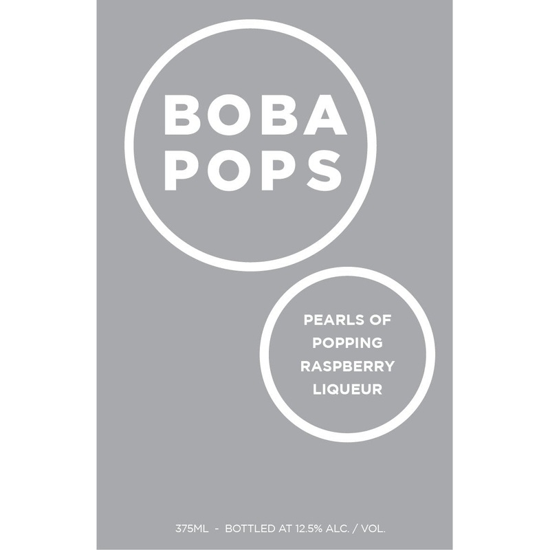Boba Pops Raspberry Liqueur Pearls of Popping Spirits 375mL