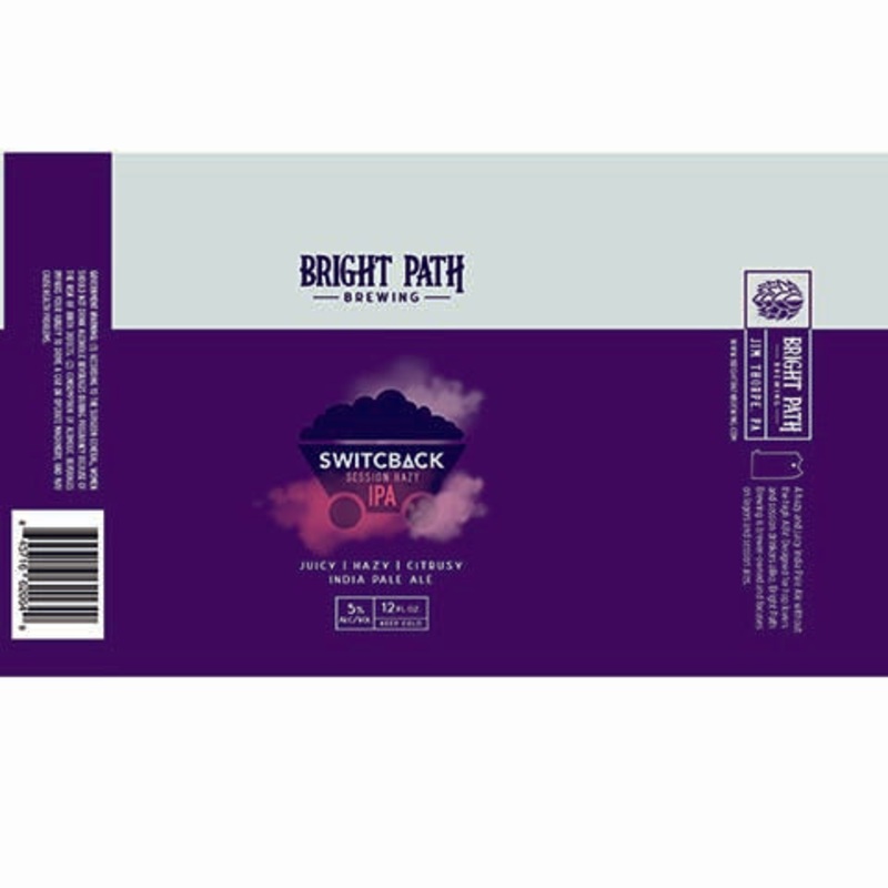 Bright Path Switcback Session Hazy IPA 12OZ SINGLE CAN