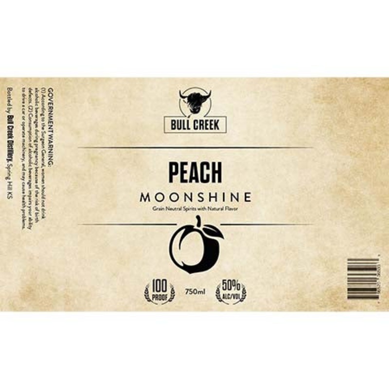 Bull Creek Peach Moonshine 750ML BTL
