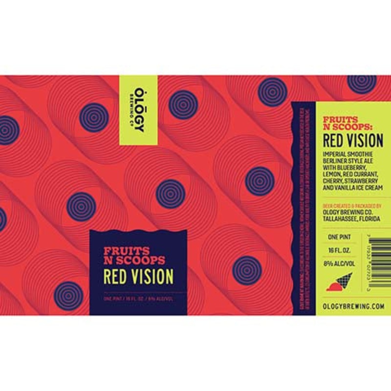 Ology Fruits N Scoops: Red Vision Berliner-Style Ale 16OZ SINGLE CAN
