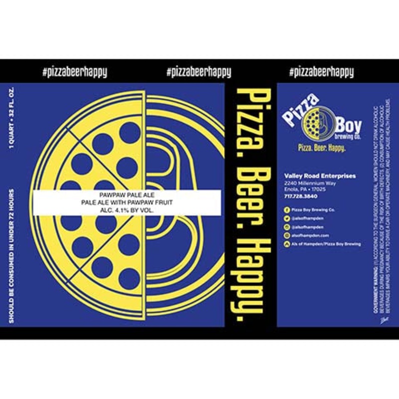 Pizza Boy Pawpaw Pale Ale 32OZ SINGLE BTL
