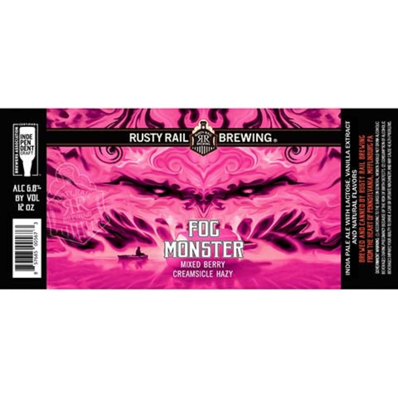 Rusty Rail Fog Monster Mixed Berry Creamsicle Hazy IPA 12OZ SINGLE CAN