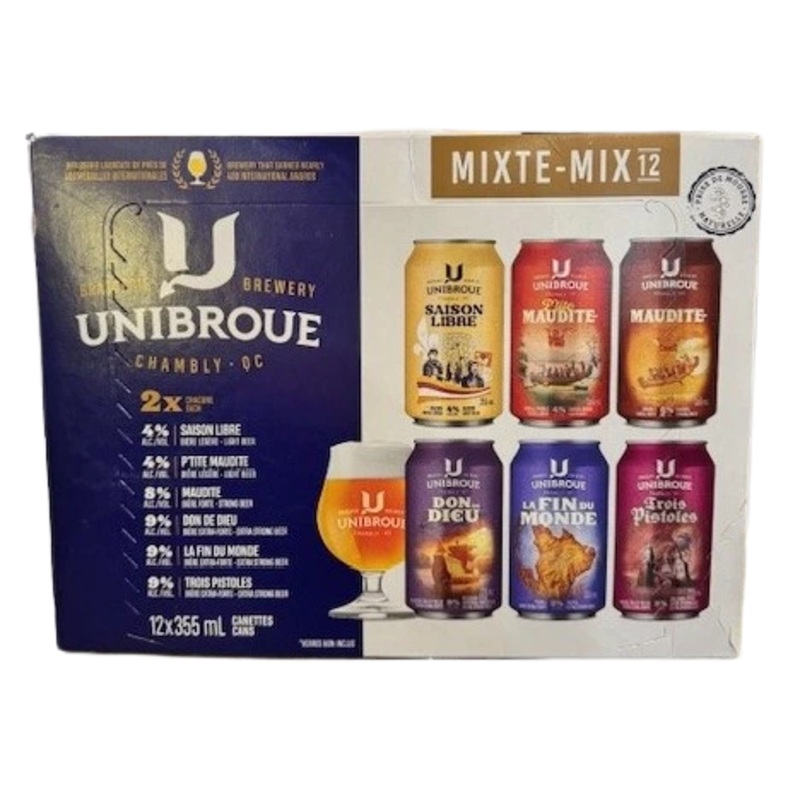 UNIBROUE COLLECTION MIXER 355ML 12PK CAN @ Airdrie [1002596] 4260 ml