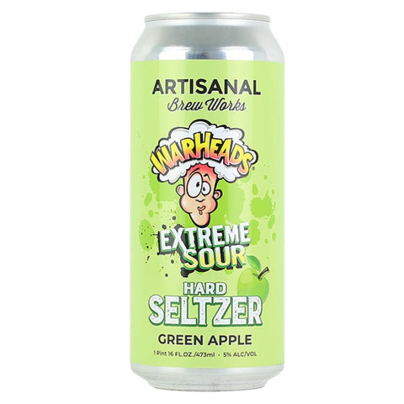 Artisanal Warheads Extreme Sour Hard Seltzer (Green Apple) 16OZ SINGLE CAN
