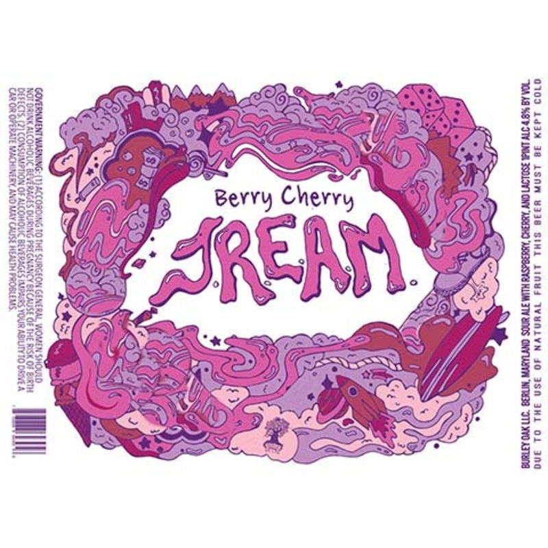 Burley Oak Berry Cherry JREAM Sour Ale 16OZ SINGLE CAN