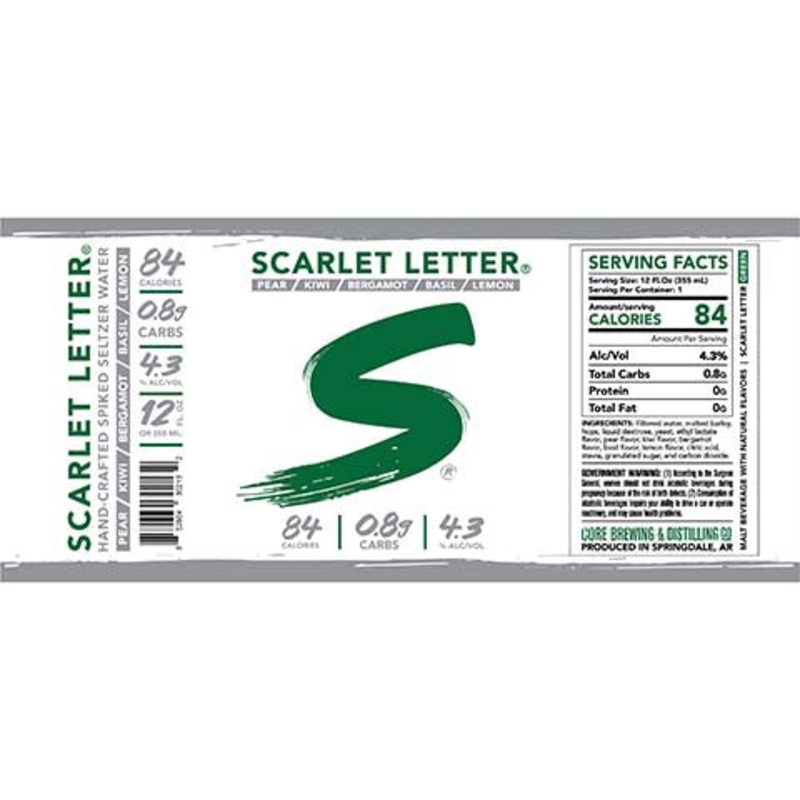 Core Scarlet Letter Green 12OZ SINGLE CAN