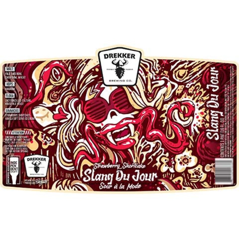 Drekker Slang Du Jour Strawberry Shortcake 16OZ SINGLE CAN