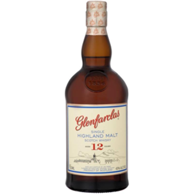 Glenfarclas 12 Years Aged Highland Single Malt Scotch Whisky 750ml Bottle
