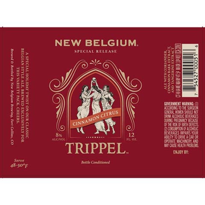 New Belgium Cinnamon Citrus Trippel 12OZ SINGLE BTL