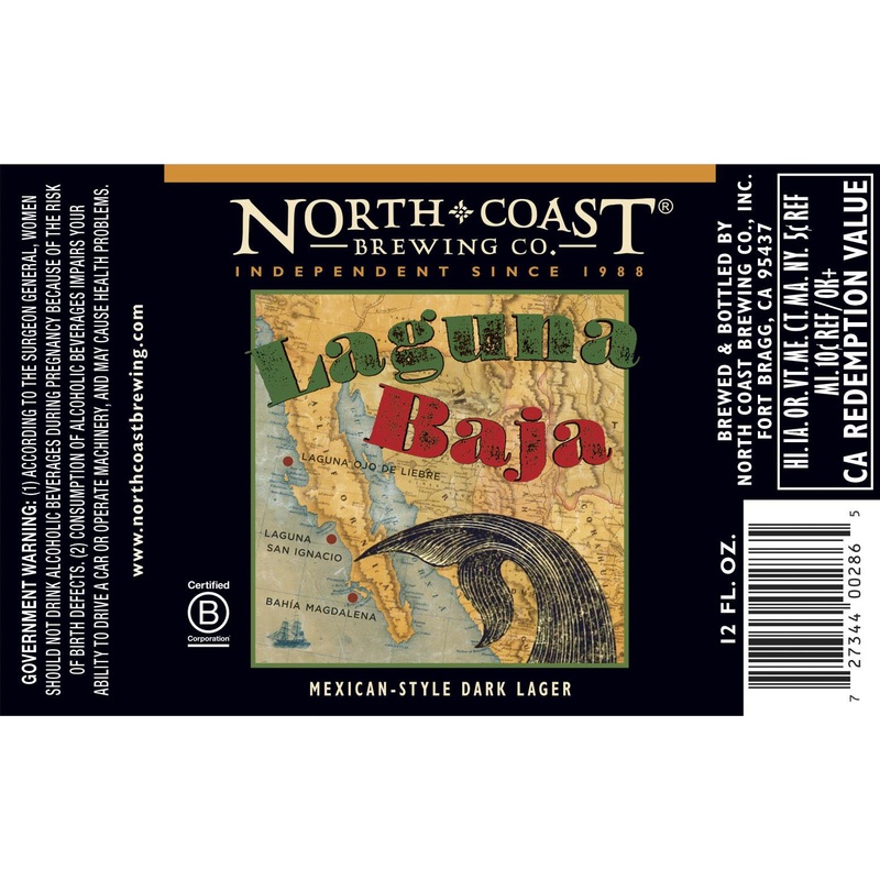 NORTH COAST LAGUNA BAJA MEXICAN DARK LAGER 4/6PK 12 oz (24)