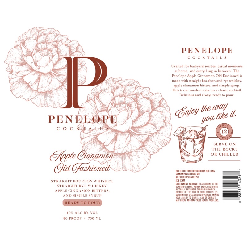 Penelope Apple Cinnamon Old Fashioned Ready-to-Pour Cocktail