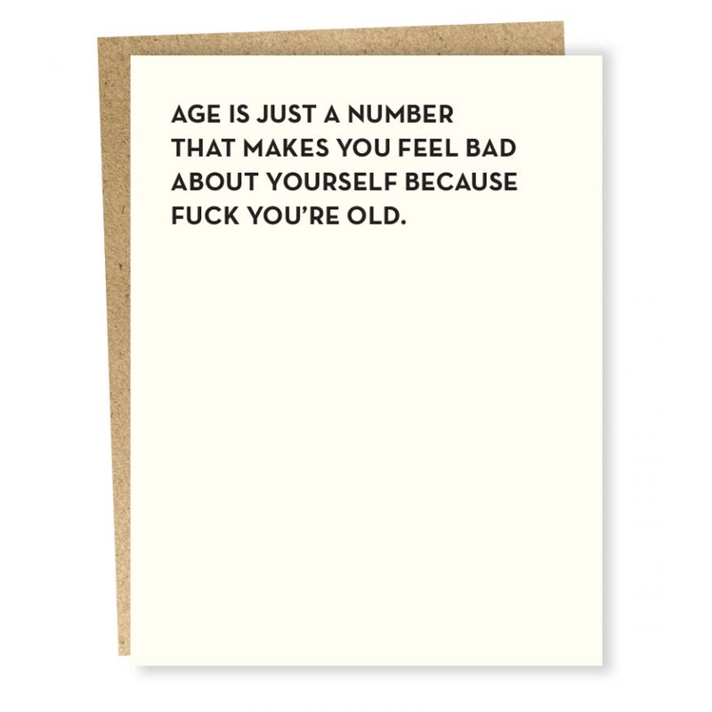 Sapling Press, “Just A Number” Card
