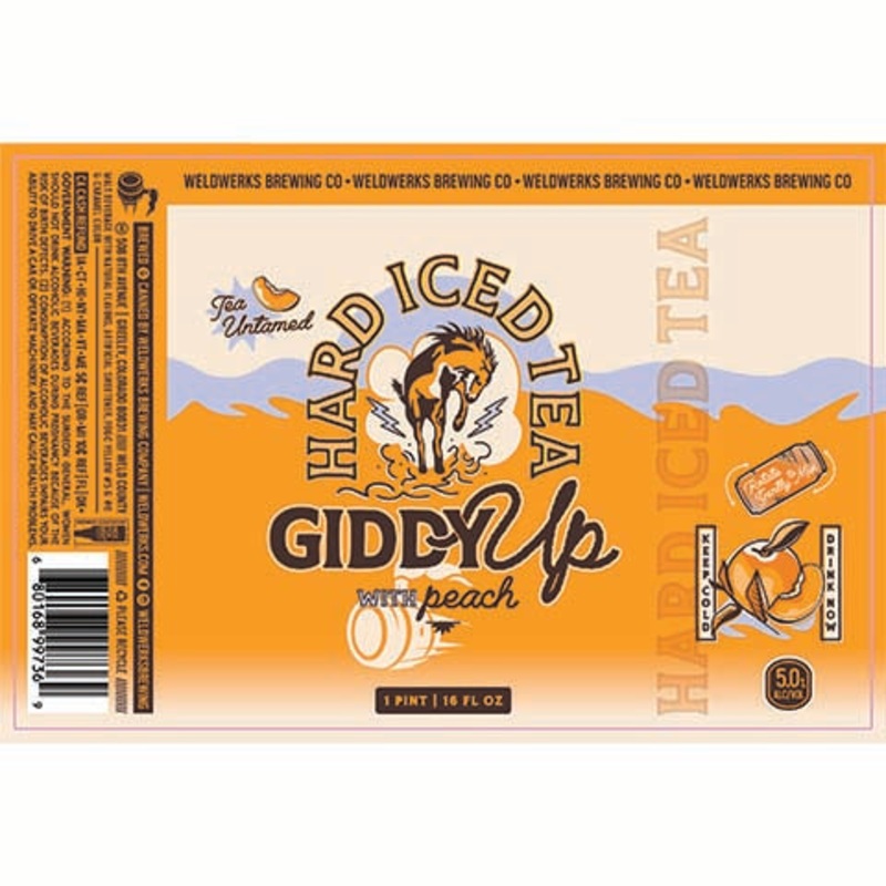 Weldwerks Giddy Up with Peach Hard Iced Tea 16OZ SINGLE CAN