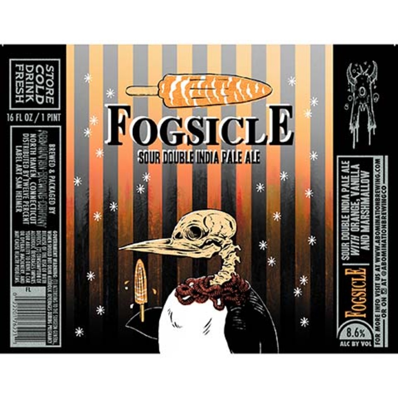 Abomination Fogsicle Sour DIPA (Orange, Vanilla, Marshmallow ) 16OZ SINGLE CAN